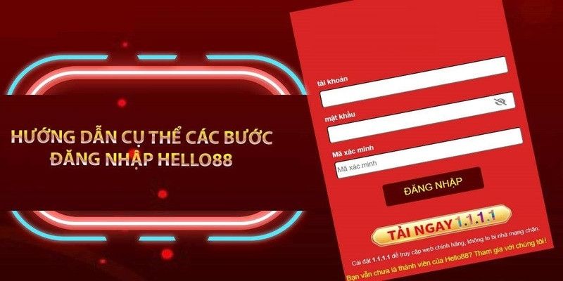 Thao tác đăng nhập Hello88 đơn giản với 3 bước 